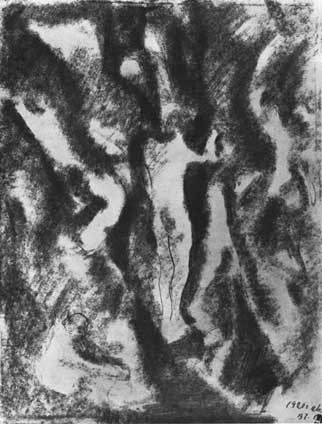 В.Чекрыгин. Многофигурная композиция. 1920